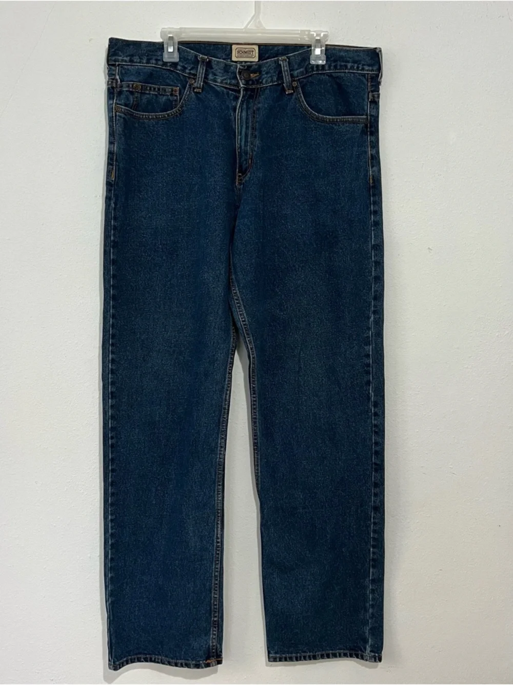 C.E. Schmidt Workwear Men Jeans Big & Tall Classic Straight Leg Blue  38” x36” - Picture 3 of 11